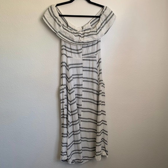 Reformation Mariana Midi Dress in Seaside Stripe - Picture 3 of 12